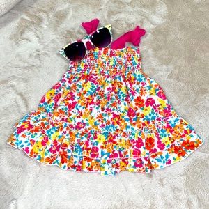 Floral print toddler dress